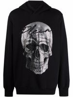 Philipp Plein hoodie à ornements en cristal - Noir