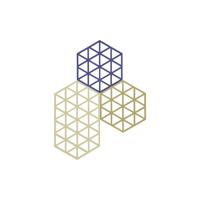 Zone - Triangles - Onderzetter Set/3 Khaki/Warm Sand/Indigo
