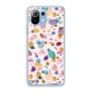 Terrazzo Memphis Pink: Xiaomi Mi 11 Lite Transparant Hoesje