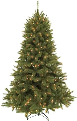 Triumph Tree Forest frosted verlichte kunstkerstboom groen 230cm - 400 lampjes