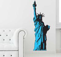 Sticker Statue of Liberty Manhattan - thumbnail