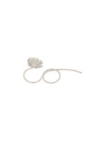 AMBUSH bague deux doigts à fleur - Argent