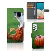 Samsung Galaxy A73 5G | Telefoonhoesje | Met pasjeshouder | Kitten Samsung Galaxy A73 5G | Telefoonhoesje | Met pasjeshouder | Kitten