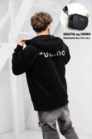 24 Uomo Mirror Zipped Hoodie Zwart + Gratis 24 Uomo Messenger Bag - Maat XS - Kleur: Zwart | Soccerfanshop