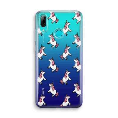 Eenhoorns overal: Huawei P Smart (2019) Transparant Hoesje
