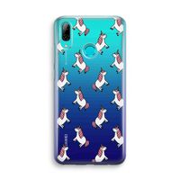 Eenhoorns overal: Huawei P Smart (2019) Transparant Hoesje
