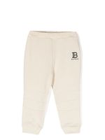 Balmain Kids pantalon de jogging à logo imprimé - Tons neutres - thumbnail