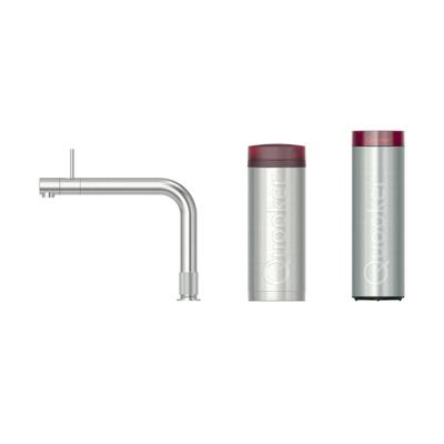 Quooker Front kokendwaterkraan - PRO3 incl. Cube reservoir - Warm / kokend / bruisend / gefilterd water - RVS geborsteld 3FRONTRVS-CUBE