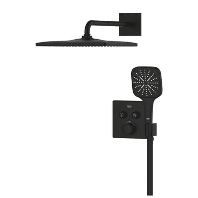 Grohe Smartcontrol Thermostatisch Inbouw Douchekraan Shower-Set Vierkant Phantom Black