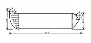 Intercooler, inlaatluchtkoeler RTA4397