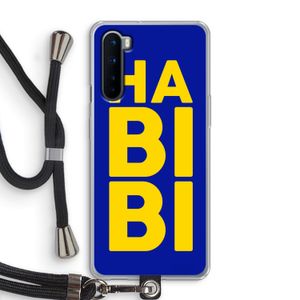 Habibi Blue: OnePlus Nord Transparant Hoesje met koord