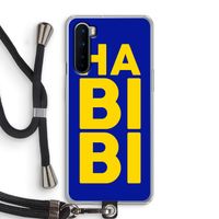 Habibi Blue: OnePlus Nord Transparant Hoesje met koord