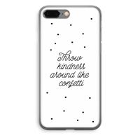 Confetti: iPhone 8 Plus Transparant Hoesje