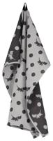 HEMA Takkie theedoek 65x65cm katoen stippen (zwart)