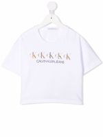 Calvin Klein Kids t-shirt à logo imprimé - Blanc