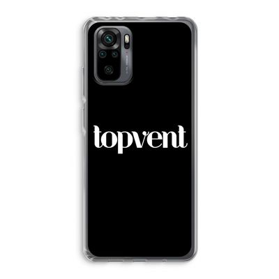 Topvent Zwart: Xiaomi Redmi Note 10 Pro Transparant Hoesje