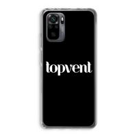 Topvent Zwart: Xiaomi Redmi Note 10 Pro Transparant Hoesje