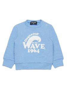 DSQUARED2 KIDS t-shirt à motif de vagues - Bleu