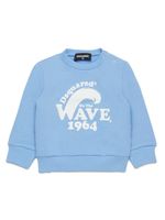 DSQUARED2 KIDS t-shirt à motif de vagues - Bleu