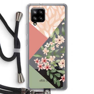Sweet heaven geometrics: Samsung Galaxy A42 5G Transparant Hoesje met koord