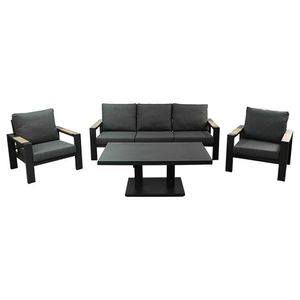 Benton Sofa Loungeset Antraciet - Buitengewoon de boet