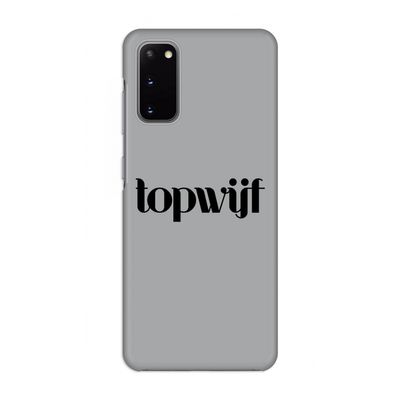 Topwijf Grijs Zwart: Volledig geprint Samsung Galaxy S20 Hoesje