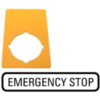 Eaton M22-XZK-GB99 216472 Markeringsplaatje (b x h) 33 mm x 50 mm NOT-AUS Geel 1 stuk(s)