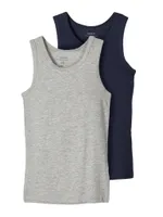 Name it 2-Pack kinder/ jongens hemden - Katoenen onderhemd - Duurzaam