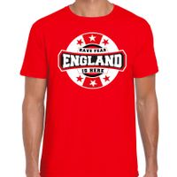 Have fear England / Engeland is here supporter shirt / kleding met sterren embleem rood voor heren 2XL  - - thumbnail