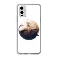 Yin Yang Wolves: OnePlus 9 Transparant Hoesje