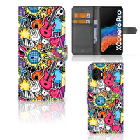 Samsung Galaxy Xcover 6 Pro Wallet Case met Pasjes Punk Rock - thumbnail