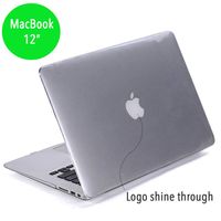 Lunso MacBook 12 inch cover hoes - case - glanzend transparant