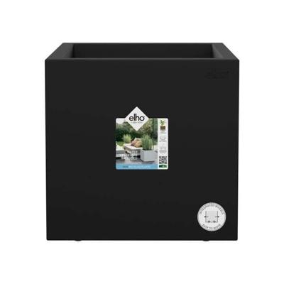 Elho Vivo Next Square 30 Bloembak - Zwart - Ø 30 x H 29 cm - binnen/buiten - 100% gerecycled