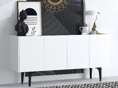 Dressoir PALLY 4 deuren wit