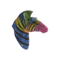 Wanddecoratie Home ESPRIT Multicolour Zebra Modern 23 X 42 X 49 CM