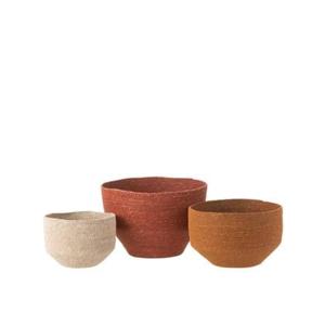 J-Line Set Van 3 Mand Zeegras Naturel|Roest|Terracotta