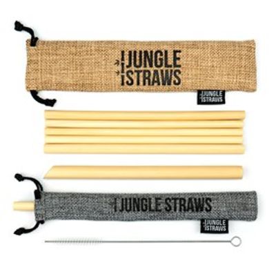 Set van 6 Bamboe Rietjes