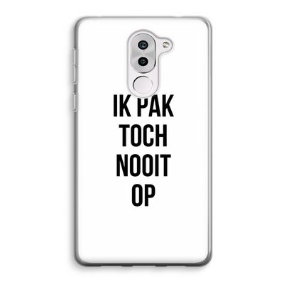 Ik pak nooit op: Honor 6X Transparant Hoesje
