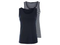 esmara 2 dames hemden (Marineblauw, S (36/38))