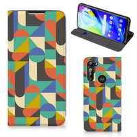 Motorola Moto G8 Power Hoesje met Magneet Funky Retro - thumbnail