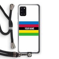 WK Wielrennen: Samsung Galaxy A31 Transparant Hoesje met koord