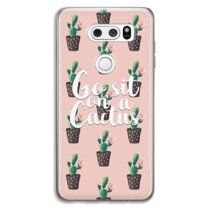 Cactus quote: LG V30 Transparant Hoesje