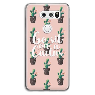 Cactus quote: LG V30 Transparant Hoesje