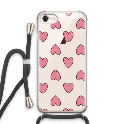 Ondersteboven verliefd: iPhone 7 Transparant Hoesje met koord
