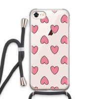 Ondersteboven verliefd: iPhone 7 Transparant Hoesje met koord