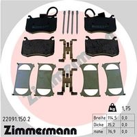 Remblokkenset, schijfrem 220911502