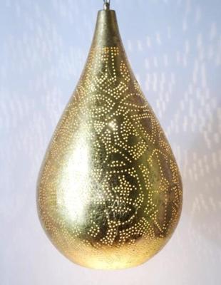 Hanglamp Ameera goud druppel