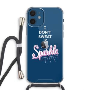 Sparkle quote: iPhone 12 Transparant Hoesje met koord