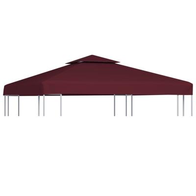 VidaXL Prieeldak 2-laags 3x3m 310 g/m² bordeaux