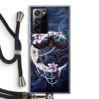 Vleermuizen Maan: Samsung Galaxy Note 20 Ultra / Note 20 Ultra 5G Transparant Hoesje met koord